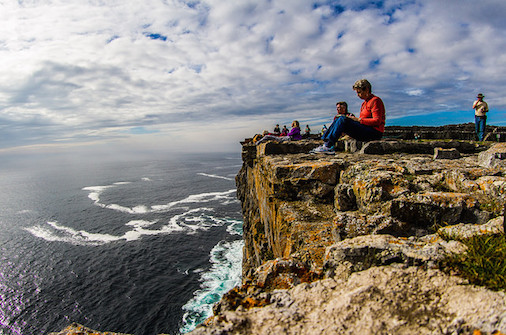 journaling in cliffs of moher