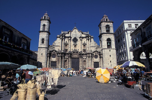 cathedral square in havana