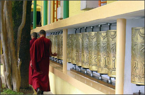 Dharamsala Prayer Wheels in India